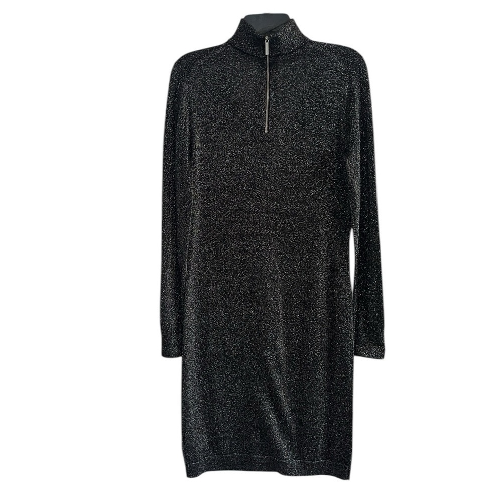 Michael Michael Kors Metallic Sweater Dres with Choker Neck size M - Picture 5 of 12